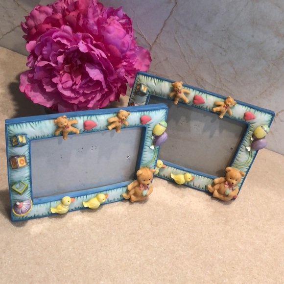 2. resin baby frames 3D teddy bears ducks blocks etc - Picture 2 of 15